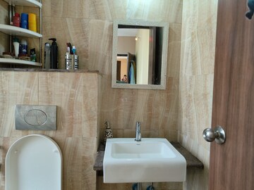 Bathroom in 1 BHK Apartment at Lodha Amara, Kolshet Road – for Rent