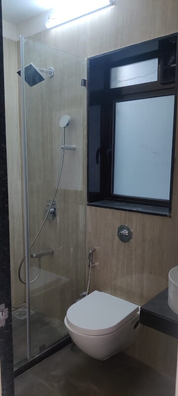 Bathroom in 3 BHK Apartment at Jyoti Sukriti, Goregaon East – for Rent