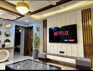 Living Room in 4 BHK Apartment at Raja Park – for Rent