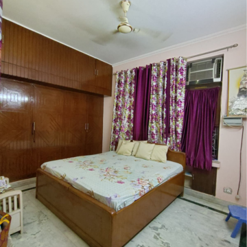 Bedroom in 2 BHK Builder Floor at Lajpat Nagar I – for Rent