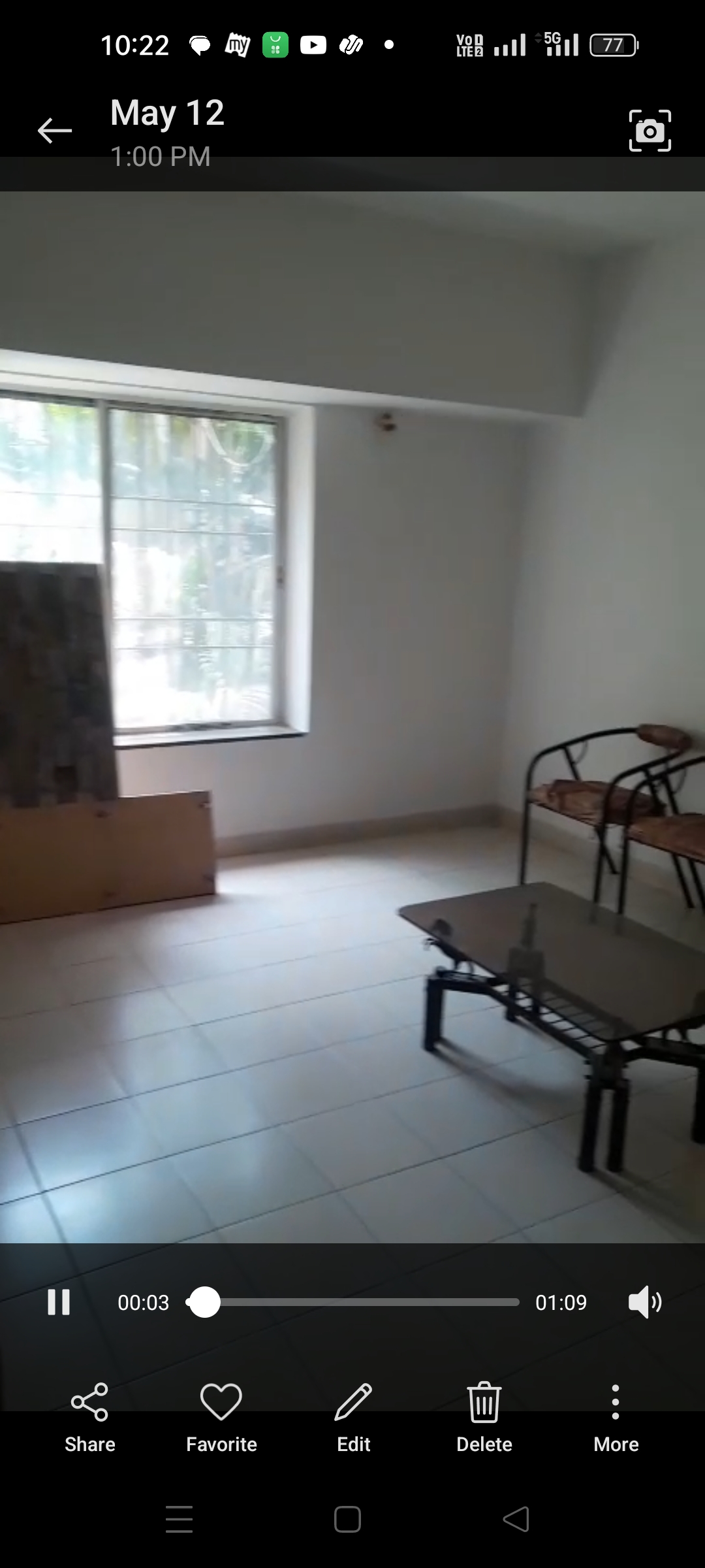 2 BHK 1100 Sq.Ft. Apartment in Manisha Apartment Law College Road