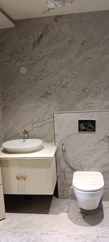 Bathroom in 3 BHK Builder Floor at BPTP Parklands, Sector 76 – for Rent