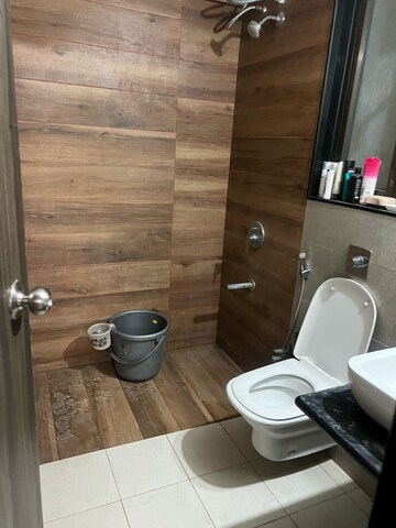 Bathroom in 1 BHK Apartment at Paranjape Blue Ridge, Hinjewadi – for Rent