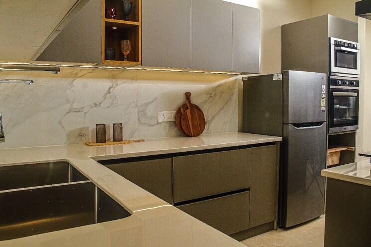 Kitchen, ambala highway 3 Bedroom 1737 Sq.Ft. Apartment In Ambala Highway Zirakpur 8655711