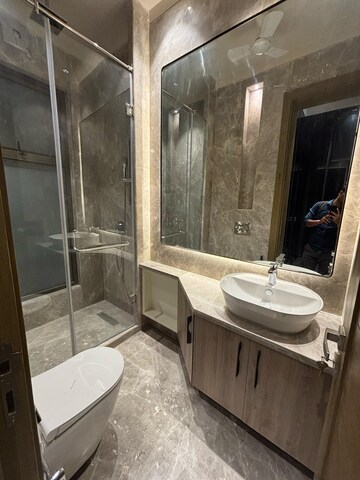 Bathroom in 4 BHK Builder Floor at Defence Colony – for Rent