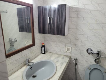Bathroom in 2 BHK Builder Floor at East Of Kailash – for Rent