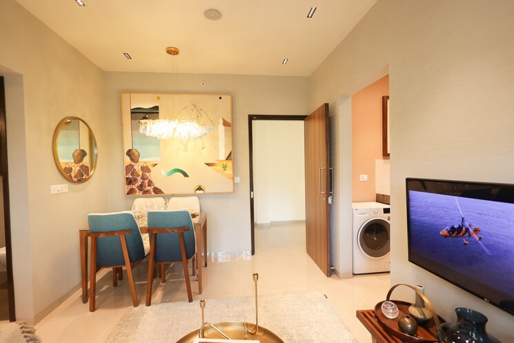 Living Room, jp-codename-lottery 2 Bedroom 501 Sq.Ft. Apartment In Kasarvadavali Thane 8656177