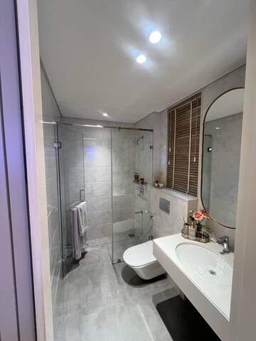 Bathroom in 3 BHK Apartment at Lodha Corinthia, Bhandup West – for Sale