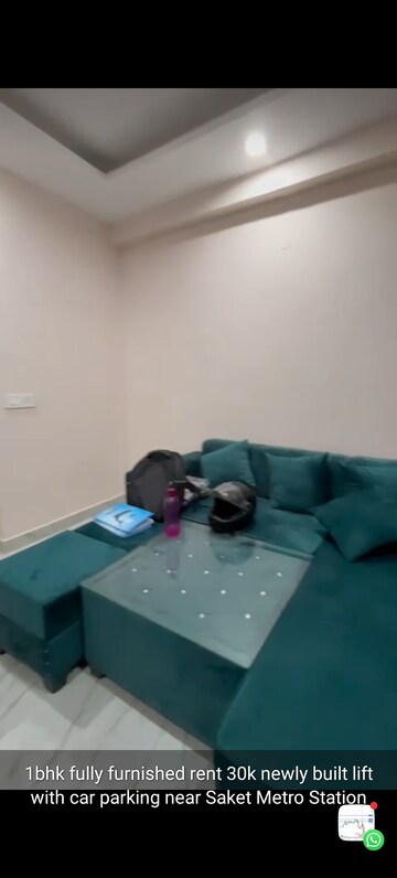 1 BHK Builder Floor For Rent in Saket