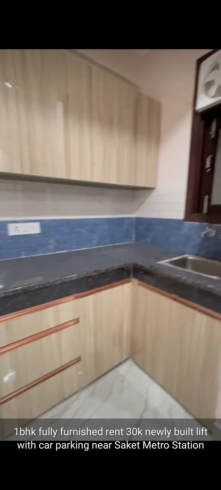Kitchen, saket 1 Bedroom 750 Sq.Ft. Builder Floor In Saket Delhi 8656241