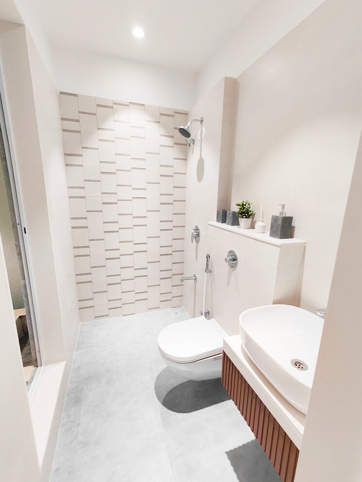 Bathroom, kavesar 1 Bedroom 346 Sq.Ft. Apartment In Kavesar Thane 8656308