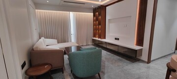 Living Room in 3 BHK Apartment at Lodha Trump Tower, Worli – for Rent
