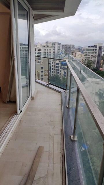 Balcony in 3 BHK Apartment at S Raheja Sapphire, Santacruz West – for Rent