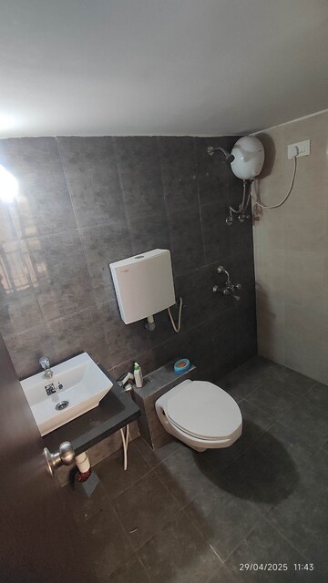 Bathroom in 1 BHK Apartment at Vinay Unique Gardens, Virar West – for Rent