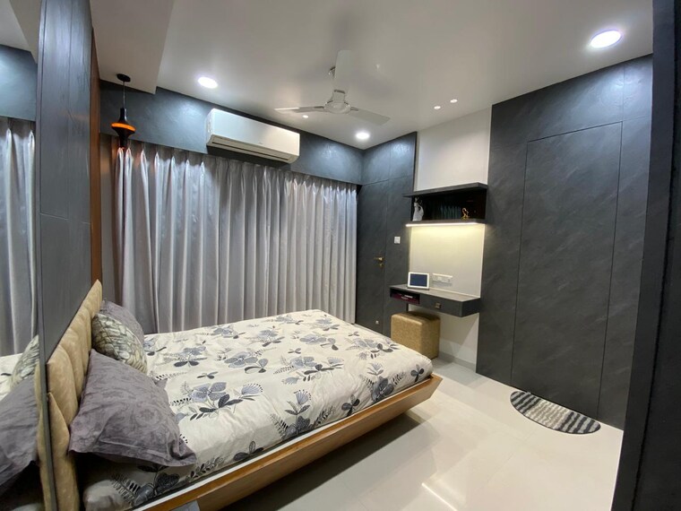 Bedroom, adajan 3 Bedroom 1950 Sq.Ft. Apartment In Adajan Surat 8656879