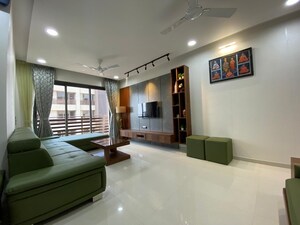 Living Room in 3 BHK Apartment at Adajan – for Sale