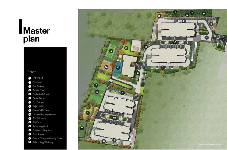 Master Plan, assetz-bloom-and-dell 3 Bedroom 2039 Sq.Ft. Apartment In Whitefield Road Bangalore 8656950