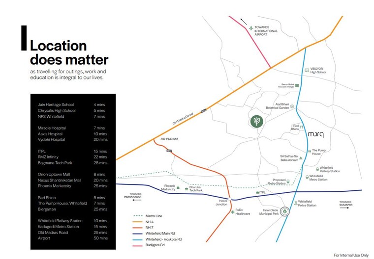 Map Location, assetz-bloom-and-dell 3 Bedroom 1839 Sq.Ft. Apartment In Whitefield Road Bangalore 8657041