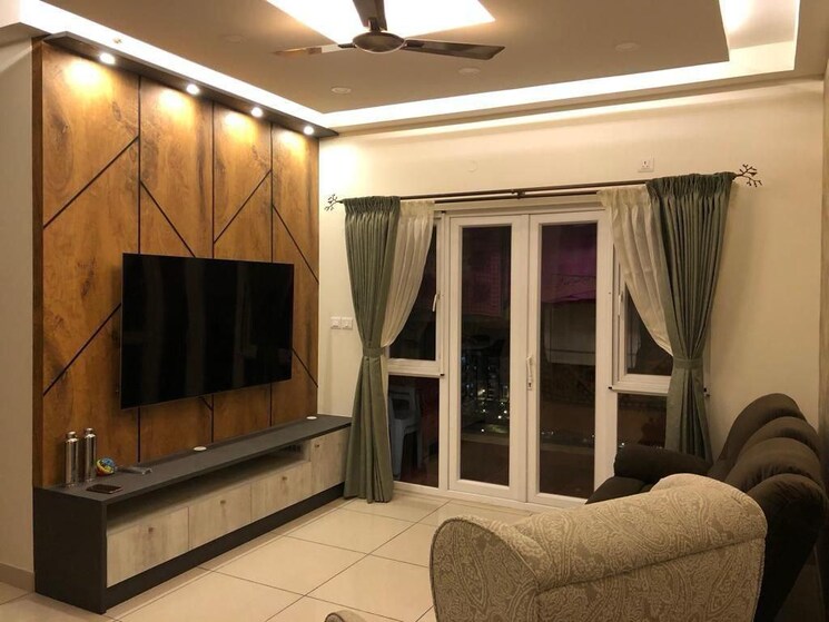 Living Room, prestige-song-of-the-south 3 Bedroom 1634 Sq.Ft. Apartment In Yelenahalli Bangalore 8657323