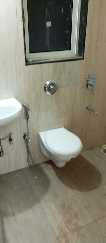 Bathroom in 1 BHK Apartment at Omkar Signet, Malad East – for Rent