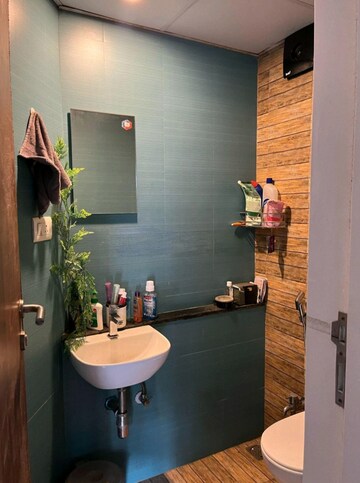 Bathroom in 1 BHK Apartment at Lodha Crown Quality Homes, Majiwada – for Rent