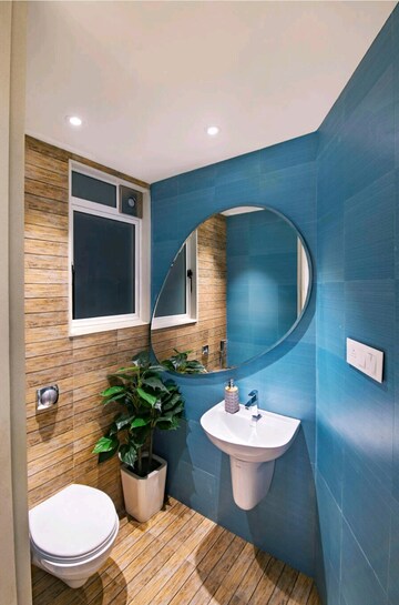 Bathroom in 1 BHK Apartment at Lodha Crown Quality Homes, Majiwada – for Rent