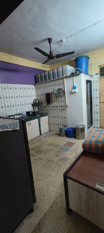 Kitchen in 1 RK Apartment at Yashwant CHS Padwal Nagar, Padwal Nagar – for Rent