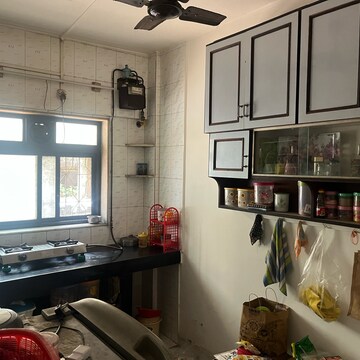 Kitchen in 1 BHK Apartment at Sai Minar CHS, Gokuldham Colony – for Rent