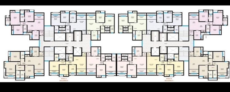 Floor Plan, dosti-west-county 2 Bedroom 550 Sq.Ft. Apartment In Balkum Pada Thane 8657782