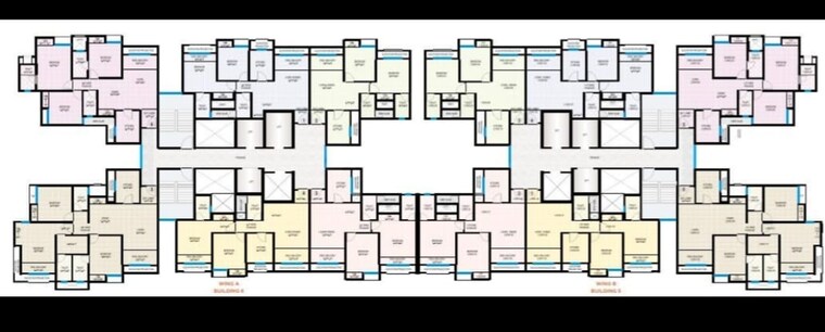Floor Plan, dosti-west-county 2 Bedroom 550 Sq.Ft. Apartment In Balkum Pada Thane 8657782
