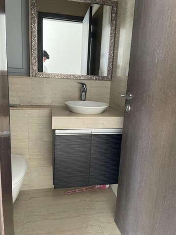 Bathroom in 3 BHK Apartment at Oberoi Realty Exquisite, Goregaon East – for Rent