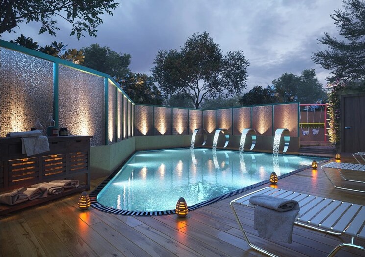 Swimming Pool, kamla-lucky 3 Bedroom 958 Sq.Ft. Apartment In Borivali West Mumbai 8658000