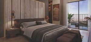 Bedroom in 3 BHK Apartment at Goyal Orchid Life, Gunjur – for Sale