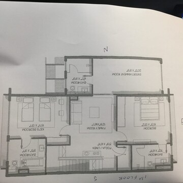 Floor Plan in 4 BHK Villa at Goyal and Co Alanoville, Hennur – for Sale