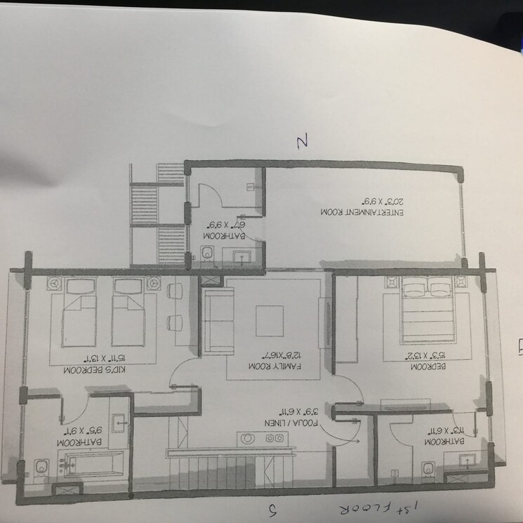 Floor Plan, goyal-and-co-alanoville 4 Bedroom 3450 Sq.Ft. Villa In Hennur Bangalore 8658935