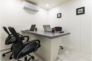 Team Area in  Office Space at Savvy Shapath V, Prahlad Nagar – for Rent