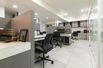 Team Area in  Office Space at Savvy Shapath V, Prahlad Nagar – for Rent