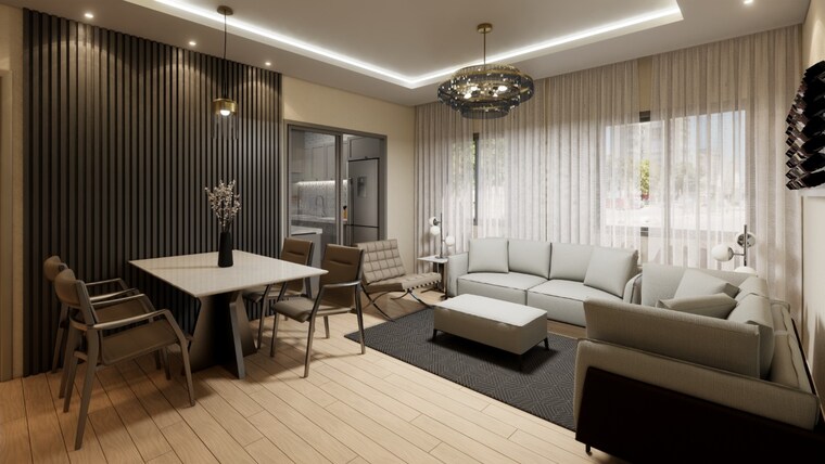 Living Room, ambala highway 3 Bedroom 1790 Sq.Ft. Apartment In Ambala Highway Zirakpur 8659464