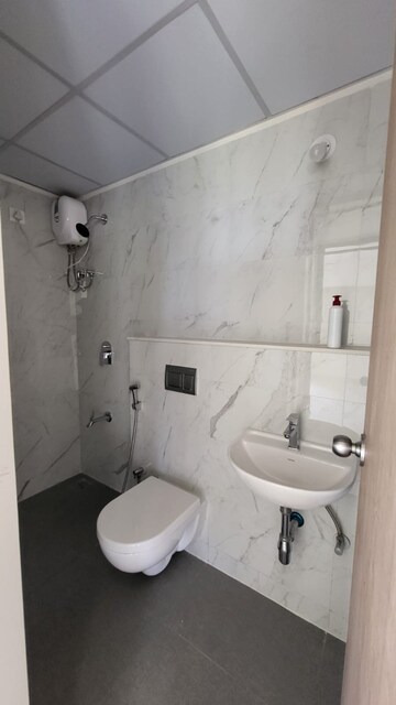 Bathroom in 2 BHK Apartment at Lodha Crown Taloja Quality Homes, Dombivli East – for Rent