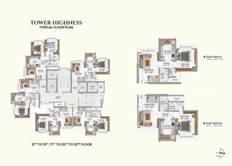 Floor Plan, gajra-bhoomi-lawns 2 Bedroom 626 Sq.Ft. Apartment In Shilphata Thane 8659722
