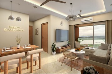 Living Room in 2 BHK Apartment at Kanakia Beverly Heights, Bhayandar East – for Sale