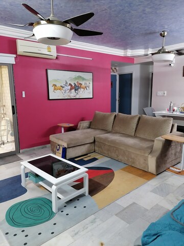 Living Room in 3 BHK Apartment at Vastrapur – for Rent
