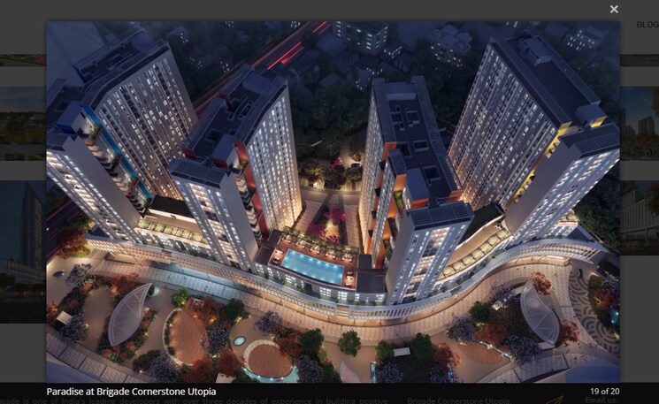 Exterior View, paradise-at-brigade-cornerstone-utopia 1.5 Bedroom 854 Sq.Ft. Apartment In Varthur Bangalore 8660024