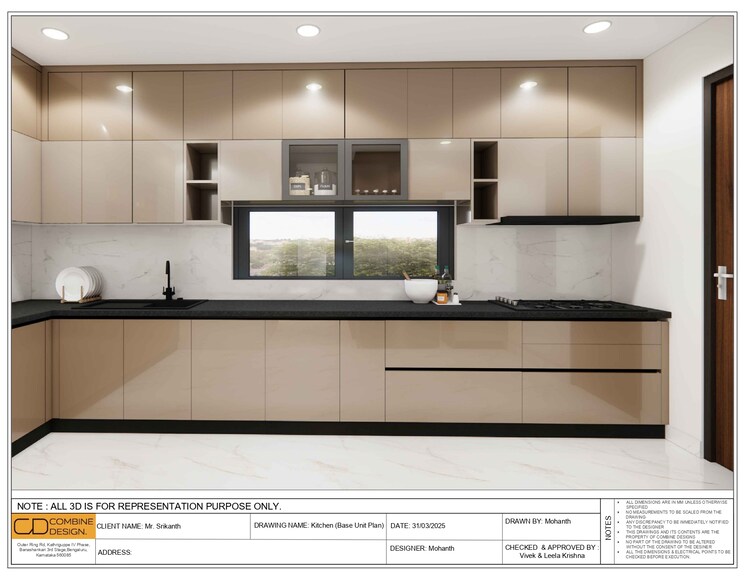 Kitchen, dsr-the-classe 3 Bedroom 2552 Sq.Ft. Apartment In Narsingi Hyderabad 8660775