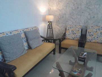 Living Room in 2 BHK Apartment at Rustomjee Urbania, Majiwada – for Rent