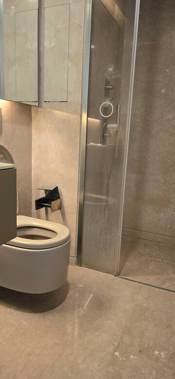 Bathroom in 4 BHK Apartment at Lodha World Crest, Worli – for Rent