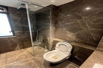 Bathroom in 3 BHK Apartment at Lodha Trump Tower, Worli – for Rent