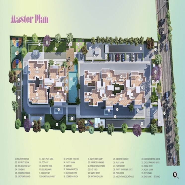 Master Plan, pride-euphora 3 Bedroom 1518 Sq.Ft. Apartment In Kr Puram Bangalore 8661959