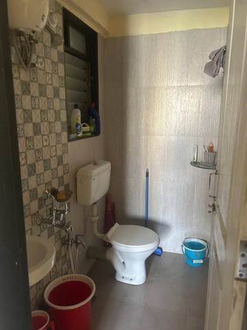 Bathroom in 1 BHK Apartment at Kaveri CHS Gawand Baug, Gawand Baug – for Rent