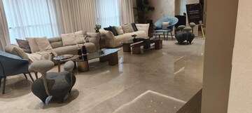 Living Room in 3 BHK Apartment at Lodha The World Towers World One Tier 2, Worli – for Rent